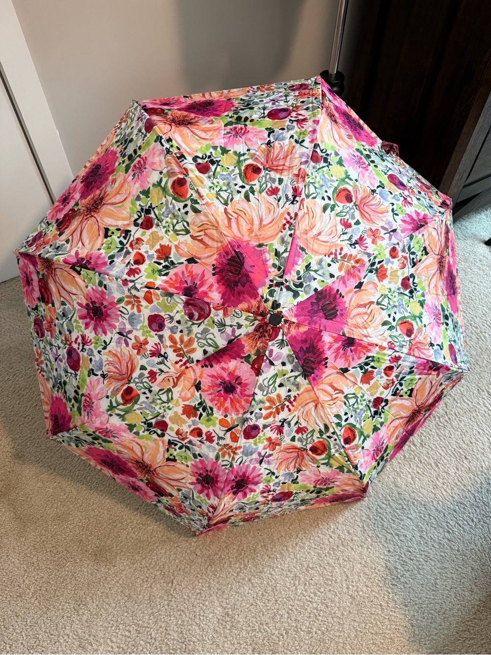 kate spade Floral Double Layer Umbrella w/Auto Open- EUC
